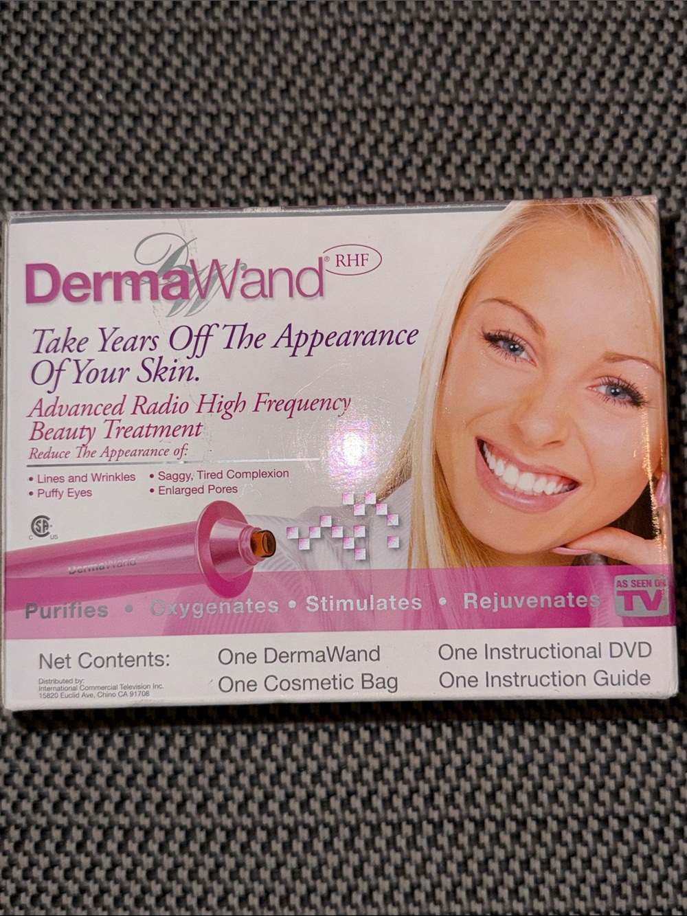DermaWand Pink Radio Frequency Beauty Wand – Advanced Skincare Tool